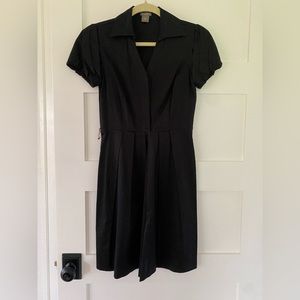 Banana Republic black button up dress